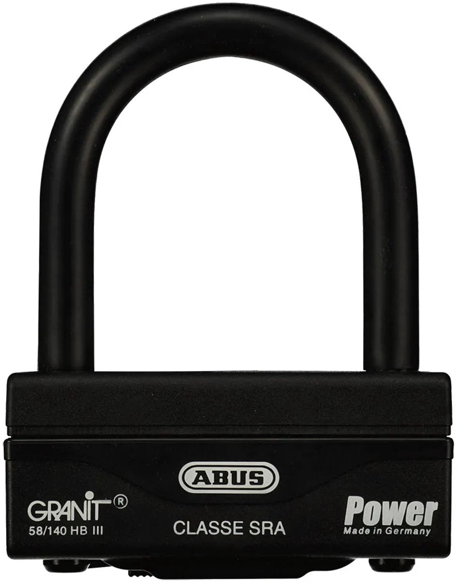 Abus granit power 58 140hbiii Antivol en U noir 10 cm