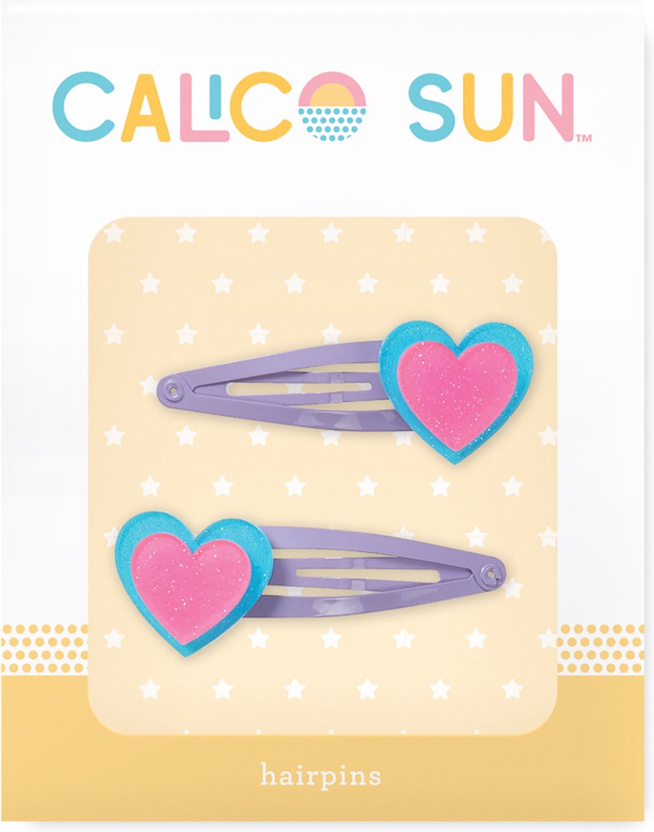 Calico soleil - pinces à cheveux Alexa - coeur