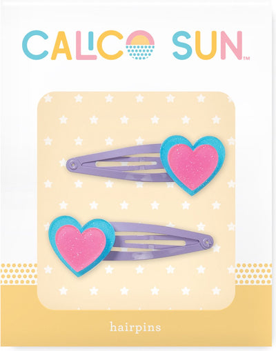 Calico soleil - pinces à cheveux Alexa - coeur