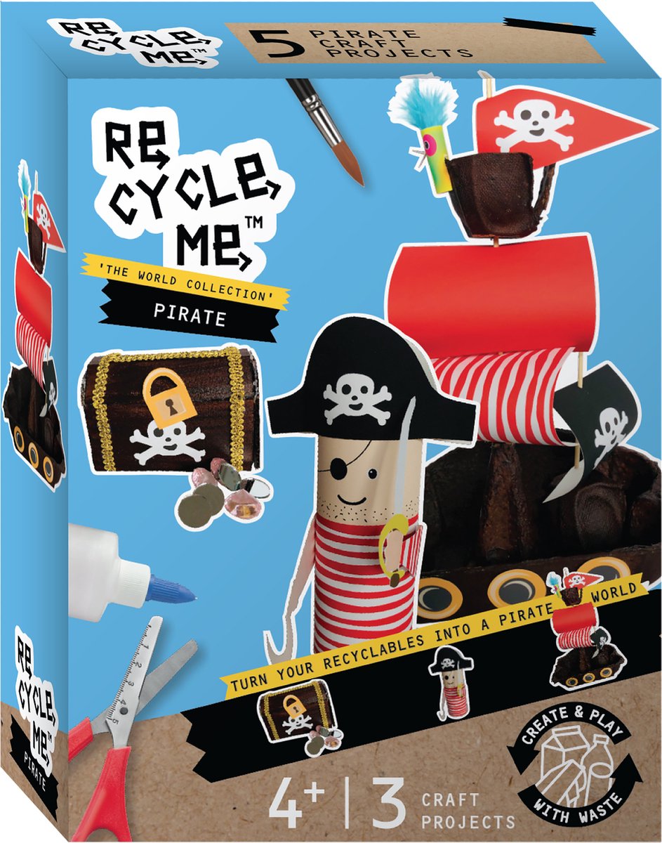 Re-cycle-me™ ensemble de loisirs créatifs Re-cycle-me monde des pirates