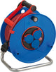 Brennerstuhl garant bretec ip44 enrouleur de câble pour le commerce et les chantiers, 40 m (en plastique spécial, pour une utilisation sur les chantiers et une utilisation continue en extérieur, fabriqué en Allemagne), bleu