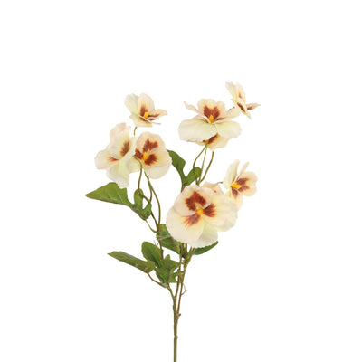 Roberts collection branche artificielle buisson de violon blanc jaune 45cm