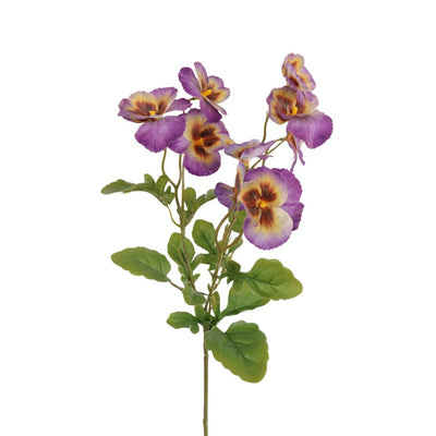 Roberts collection branche artificielle buisson de violon violet jaune 45cm