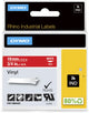 Étiquettes en vinyle industriel Dymo rhino | 19 mm x 5,5 m | impression blanche sur rouge | étiquettes autocollantes pour imprimantes d'étiquettes Rhino Label Manager