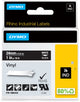 Étiquettes en vinyle industriel Dymo rhino | 24 mm x 5,5 m | impression blanche sur noir | étiquettes autocollantes pour imprimantes d'étiquettes Rhino Label Manager