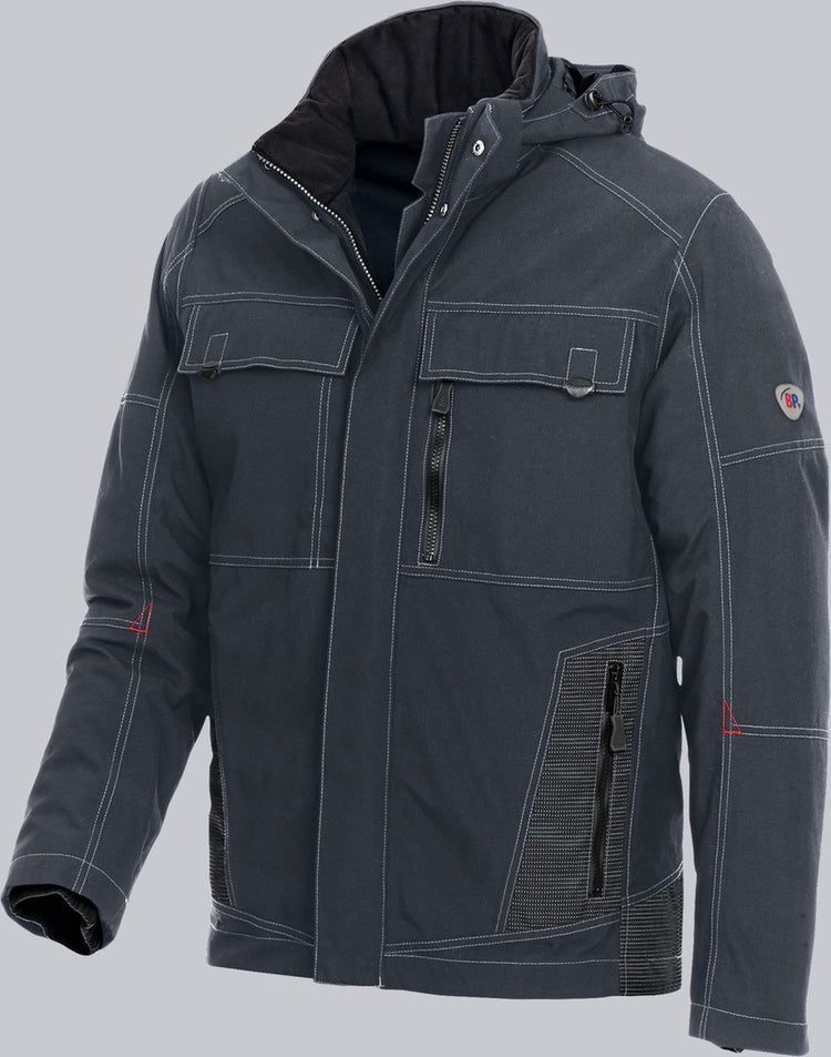 Bp - veste d'hiver résistante aux intempéries - anthracite - taille 2xl