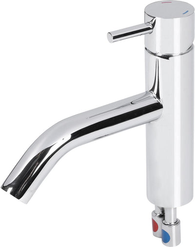 Mitigeur de lavabo Differnz - mitigeur - robinet courbé - froid chaud - chrome
