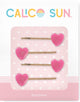 Calico soleil - pinces à cheveux sophia - coeur