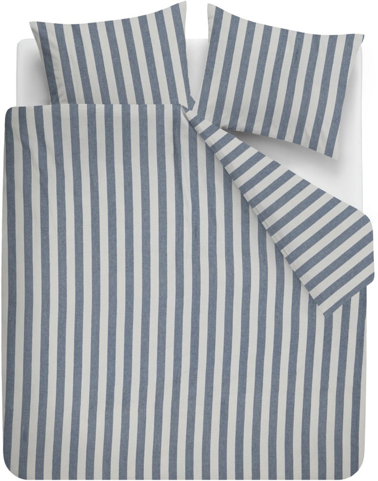 Beddinghouse Housse de couette Jamie - double - 200 x 200 220 cm - bleu
