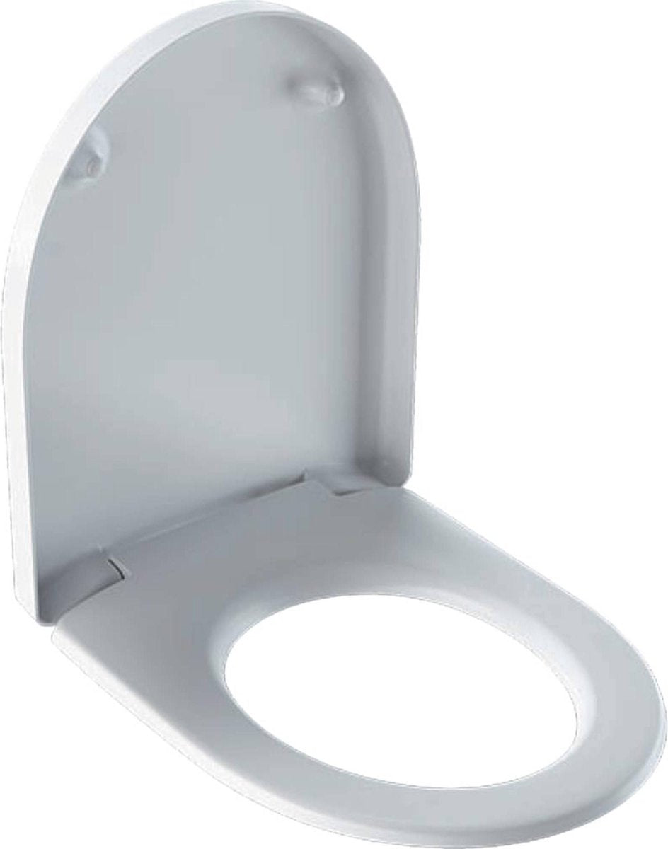 Abattant WC Geberit Icon - fermeture rapide et fermeture douce - topfix - duroplast blanc