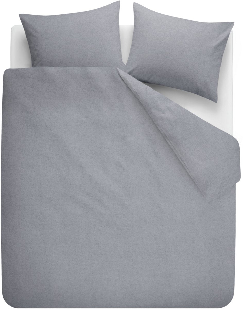 Beddinghouse housse de couette frost - twin xl - 260 x 200 220 cm - bleu gris
