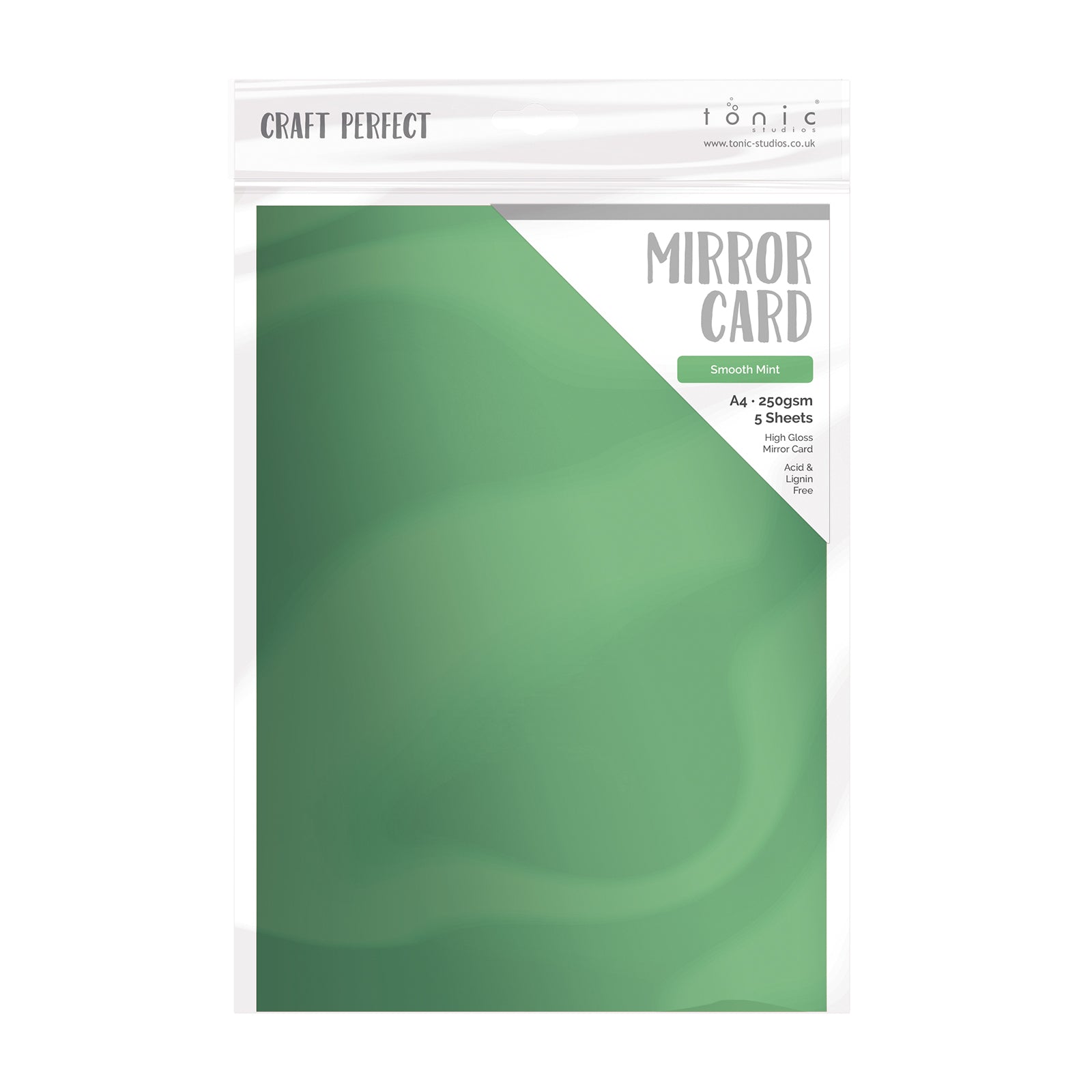 Craft Perfect par Tonic Studios Craft Perfect • carte miroir menthe lisse