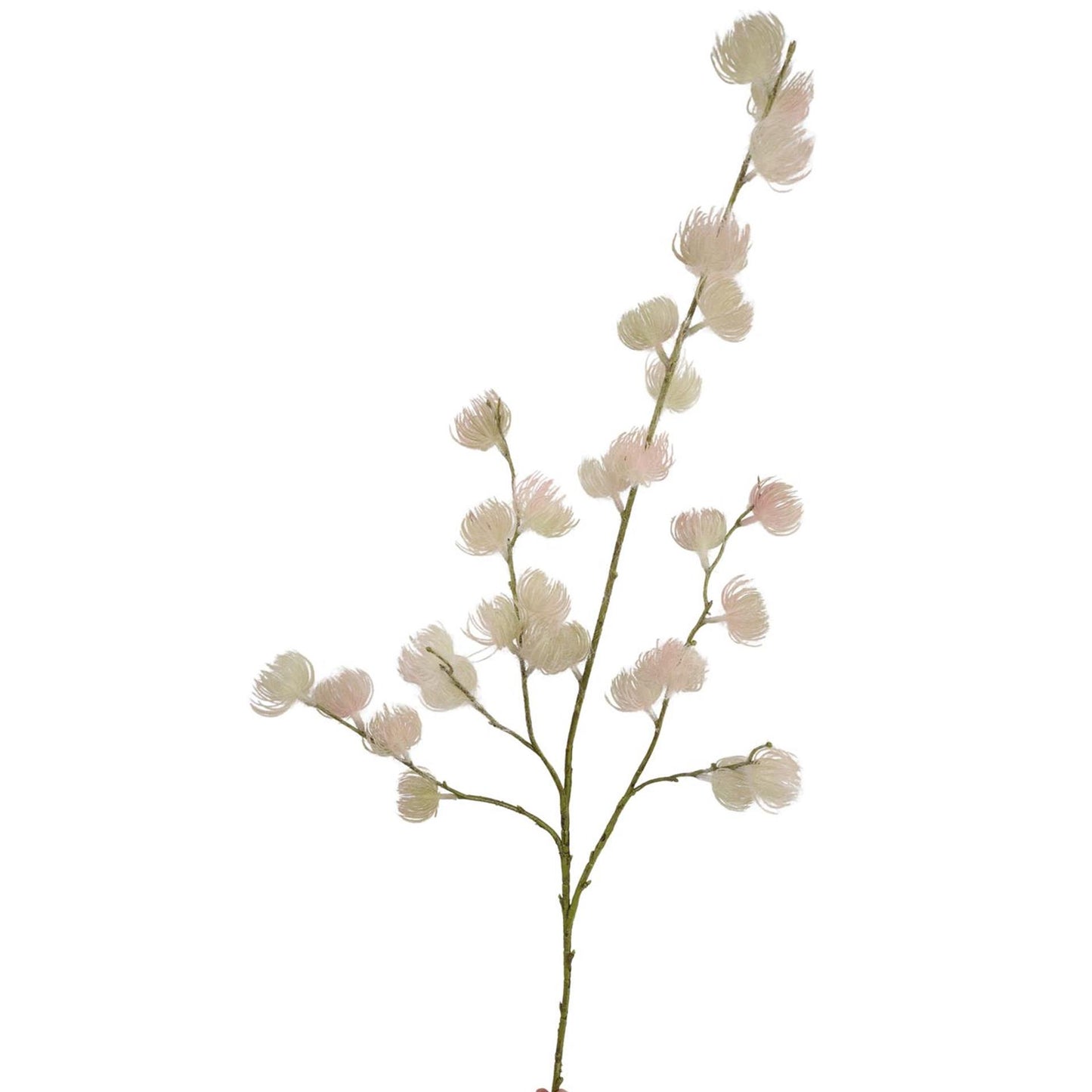 Roberts collection boule de peluche branche artificielle blanc rose 108cm
