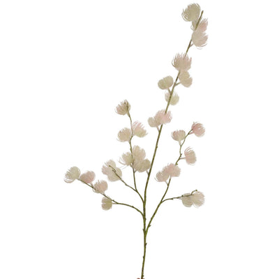 Roberts collection boule de peluche branche artificielle blanc rose 108cm