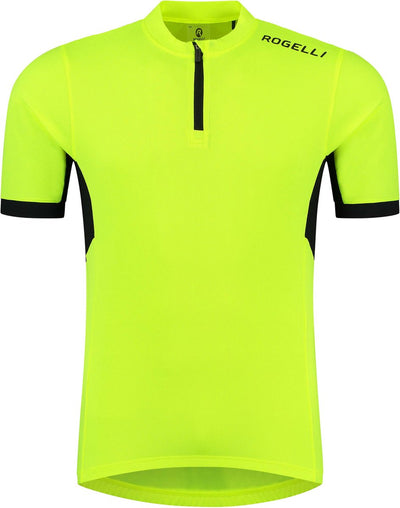 Rogelli core maillot de cyclisme homme - manches courtes - noir jaune fluo - 4xl