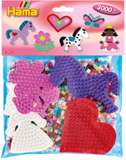 HAMA Ironing perles set Group Pack rose, 3000st. - afbeelding 1