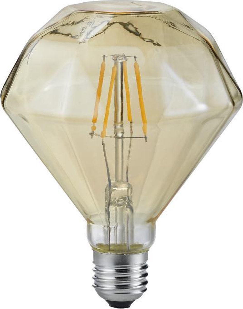 Trio diamant - sources lumineuses - ambre - incl. 1x e27 4w -