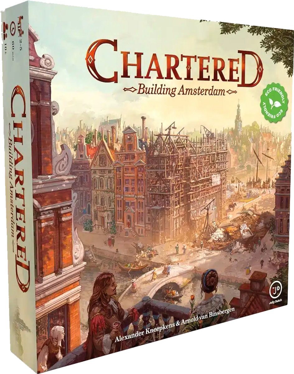 Jolly Dutch Chartered : Building Amsterdam - jeu de société pour 2-6 joueurs - 10+ ans