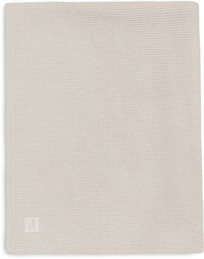 Jollein couverture bébé berceau - 100x150cm - tricot basique - velours avoine