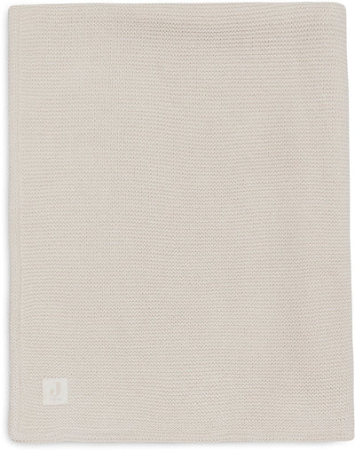Jollein couverture bébé berceau - 100x150cm - tricot basique - velours avoine