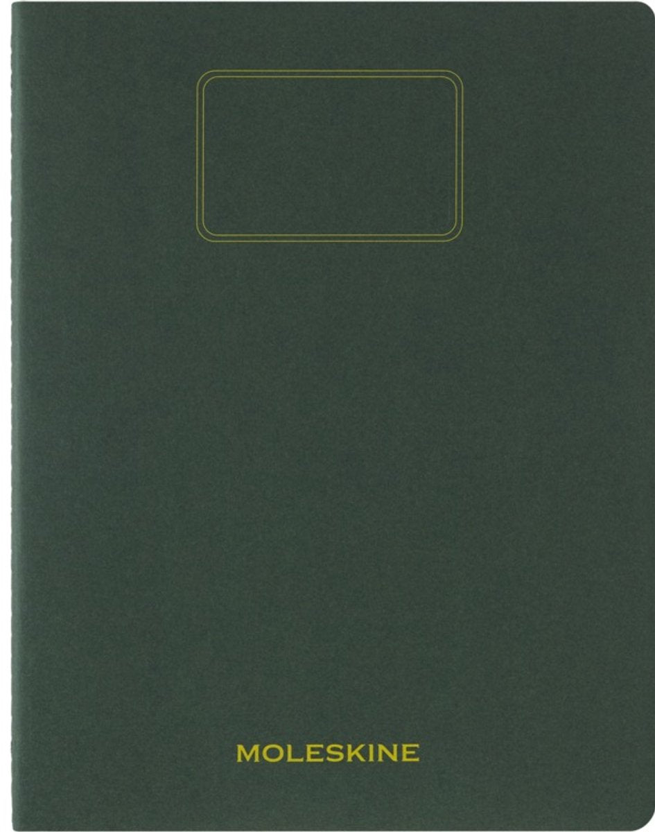Cahier d'étudiant Moleskine xxl - kraft souple - vierge - vert myrte