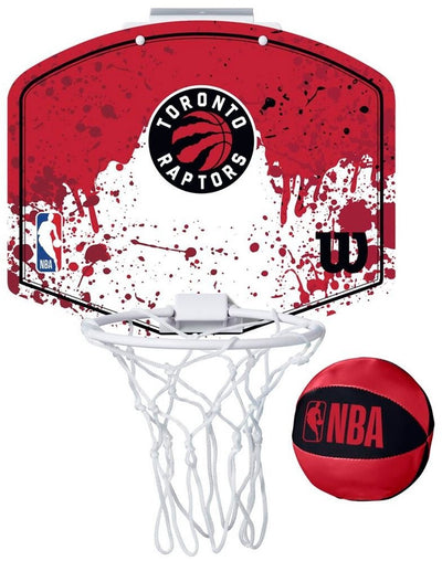 Wilson team mini hoop nba raptors set avec ballon et mini panier de basket multicolore