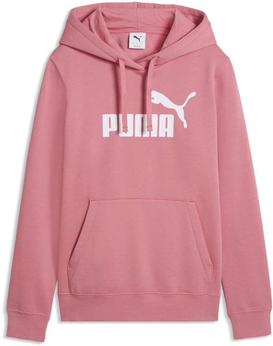 Puma ess non. pull femme 1 logo hoodie fl(s) - rose sauvage