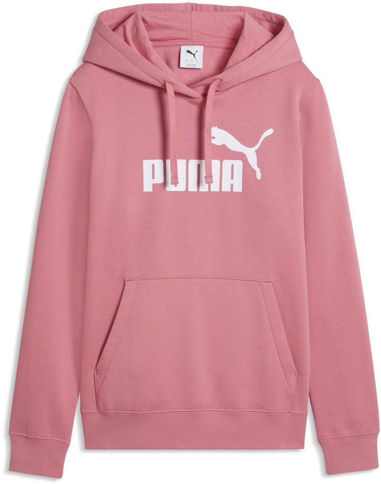 Puma ess non. pull femme 1 logo hoodie fl(s) - rose sauvage
