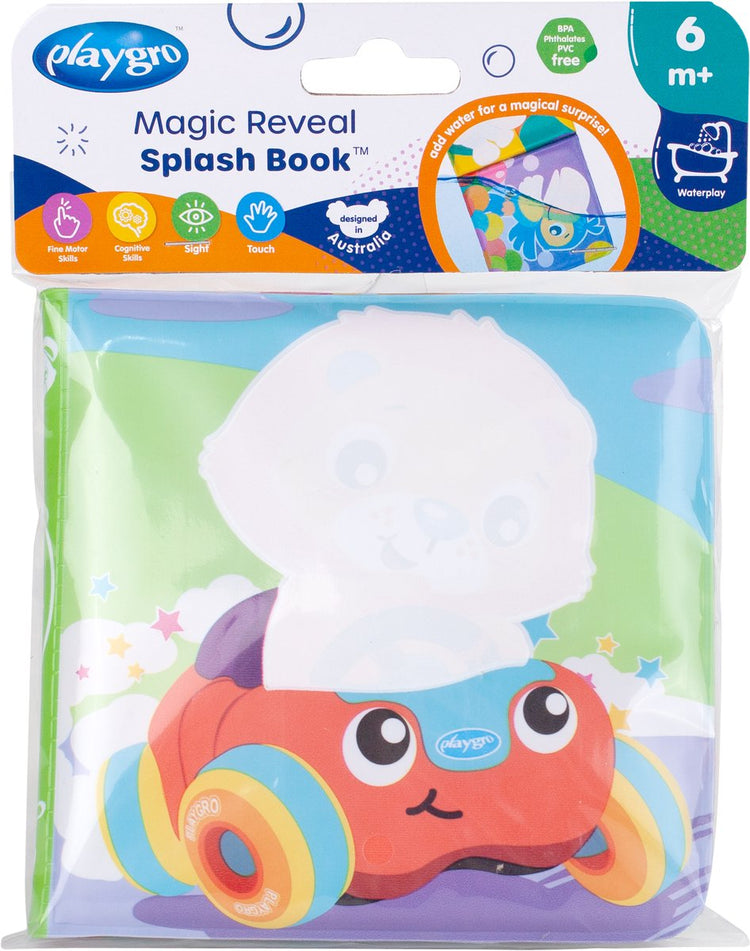 Playgro - livre d'eau magique - livre de bain - jouets aquatiques - bébé - livre bébé - livre de bain bébé - jouets 1 an - jouets aquatiques bébé - jouets aquatiques tout-petits