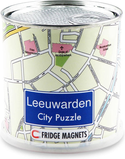 Puzzle urbain Leeuwarden - puzzle - magnétique - 100 pièces de puzzle