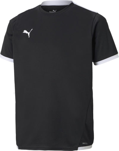 Maillot de sport unisexe Puma teamliga jersey jr - noir-blanc