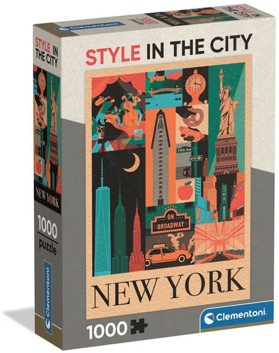 Clementoni – le style dans la ville de New York – puzzle 1000 pièces