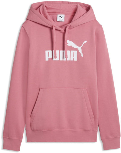 Puma ess non. pull femme 1 logo hoodie fl(s) - rose sauvage