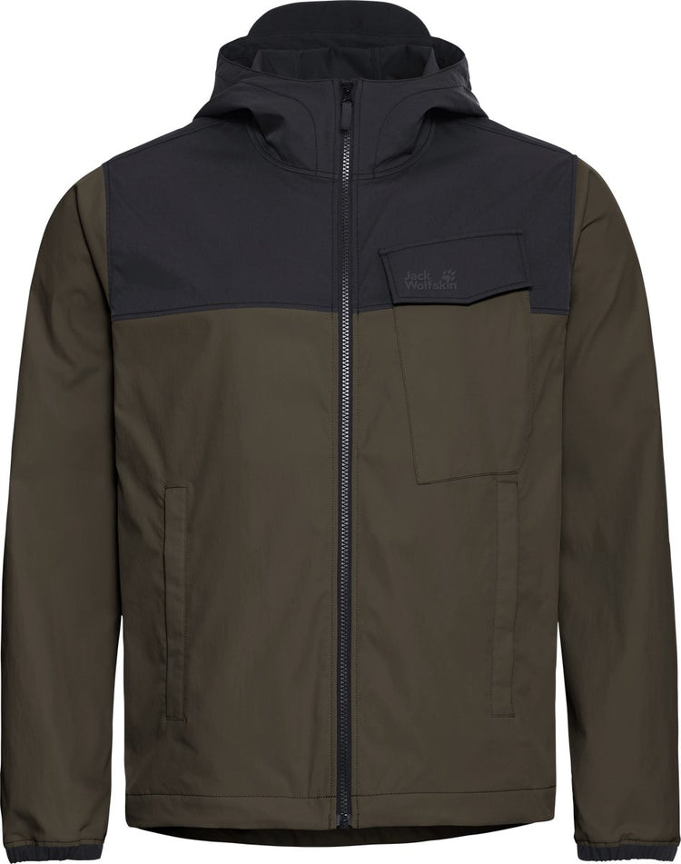 Jack wolfskin mahani jkt m veste d'extérieur pour hommes-obsidienne mousse