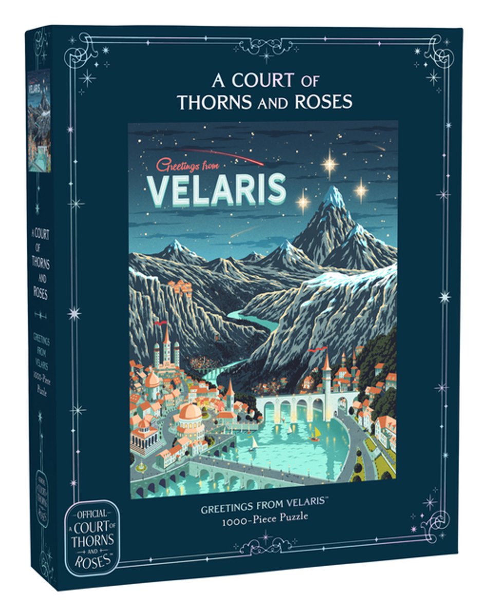 Une cour d'épines et de roses, salutations officielles de Velaris, puzzle de 1000 pièces