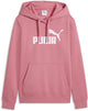 Puma ess non. pull femme 1 logo hoodie fl(s) - rose sauvage