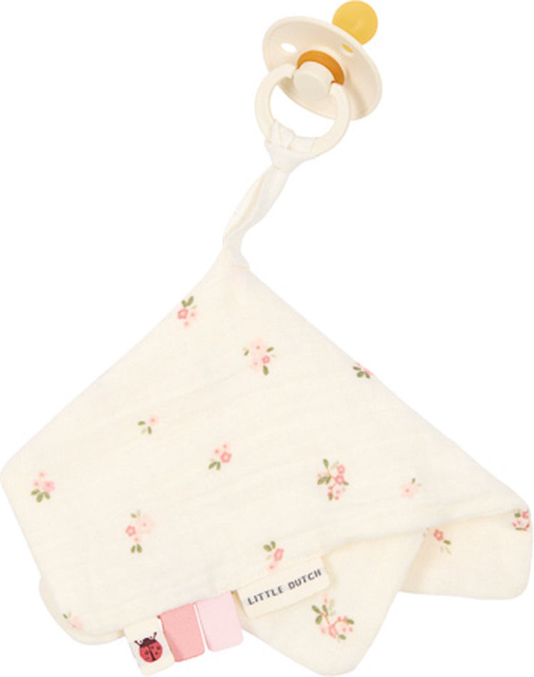 Tissu de sucette Little Dutch - blanc - jardin de fées - fleur de fée