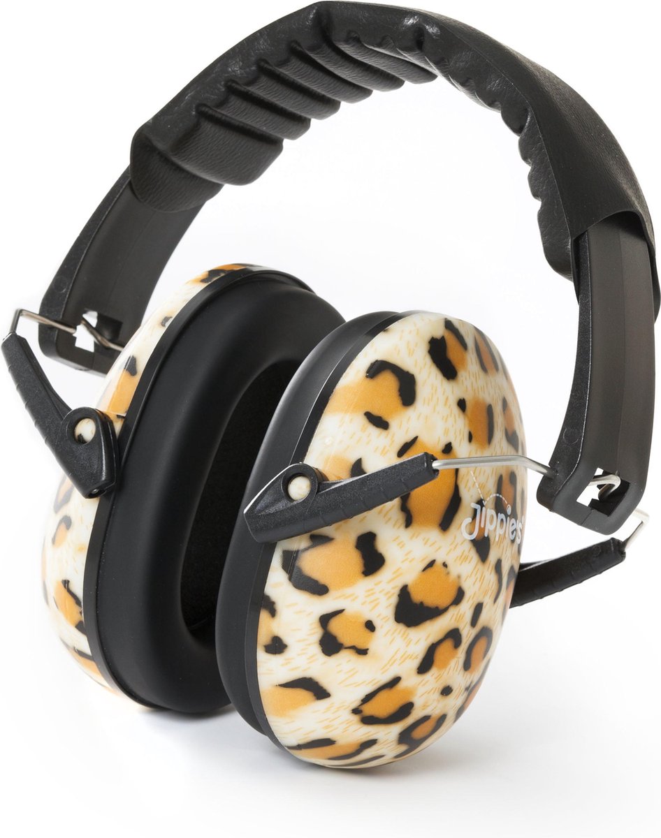 Jippie's protection auditive pour enfants - cache-oreilles enfants - cache-oreilles enfants - bruit ambiant réduit - concentration accrue - panthère - atténuation 25 dB