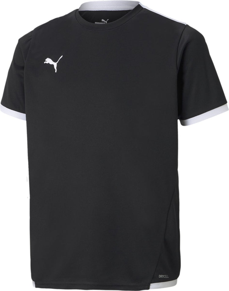Maillot de sport unisexe Puma teamliga jersey jr - noir-blanc