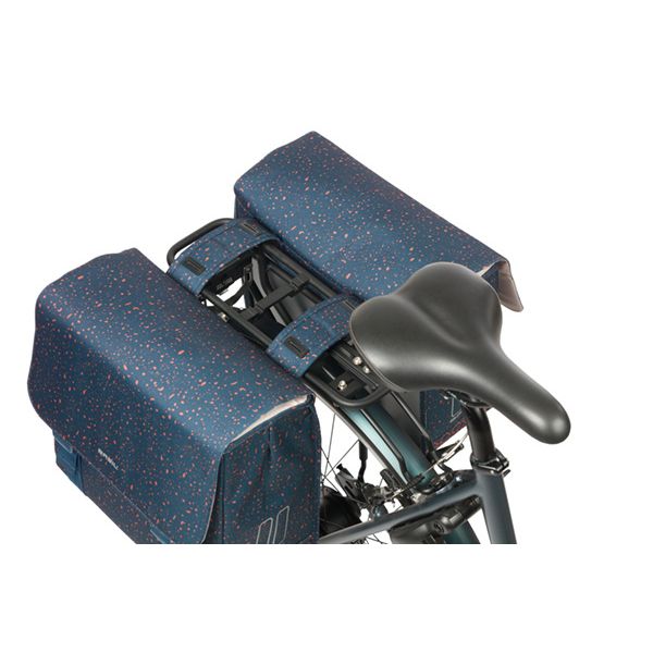 Basil Double Bag Flair 35L Bleu marine