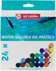 TALENS PASTELS D'HUILE SOLUBLE D'EAU-EAU, 24SE.