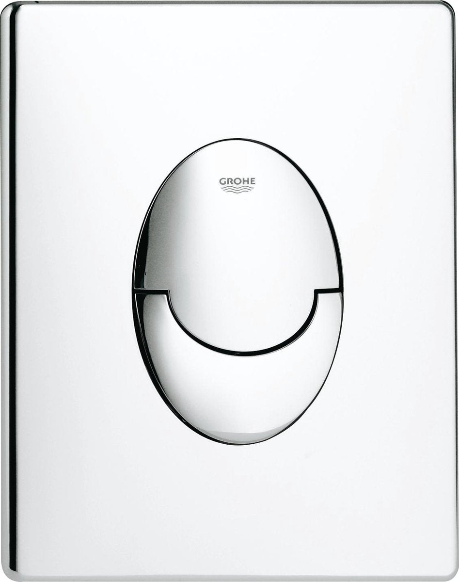 WC Grohe Skate Air Control Panel - vertical - double chasse - plastique - chrome