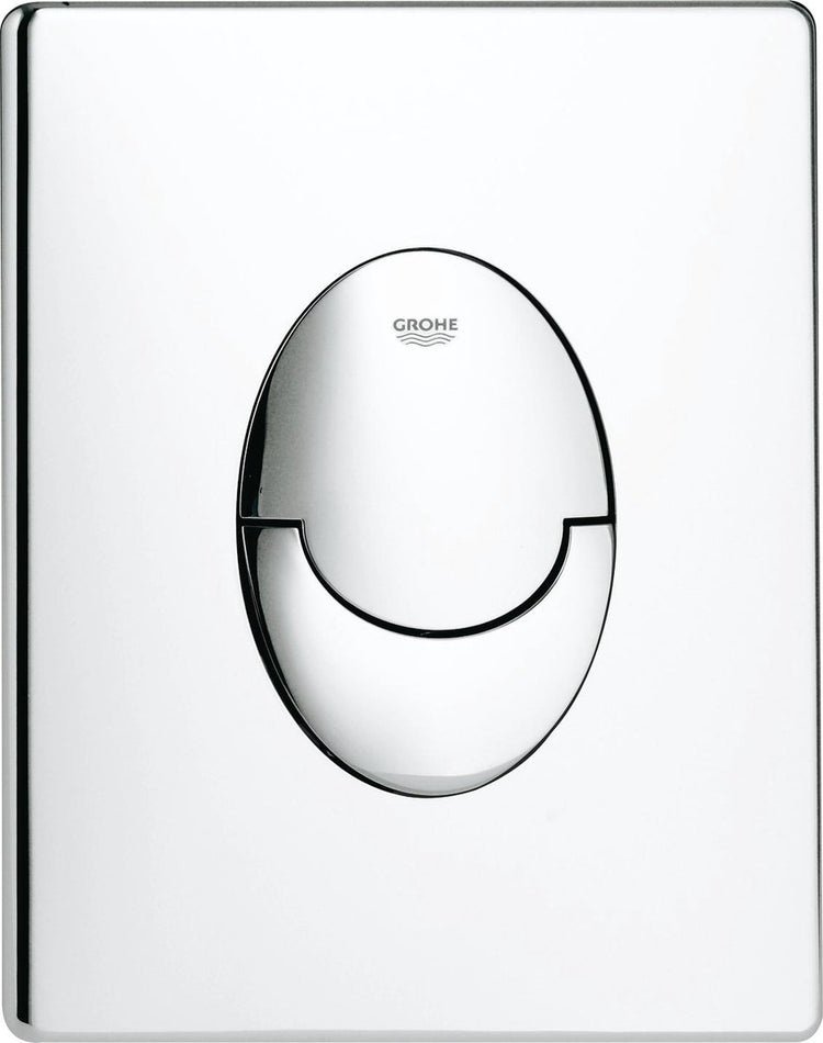 WC Grohe Skate Air Control Panel - vertical - double chasse - plastique - chrome