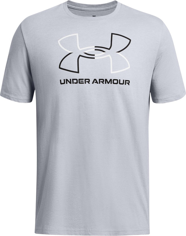 Chemise de sport pour hommes Under Armour UA GL Foundation Update SS-Gry - Mod Grey Medium Heather - Blanc - Noir