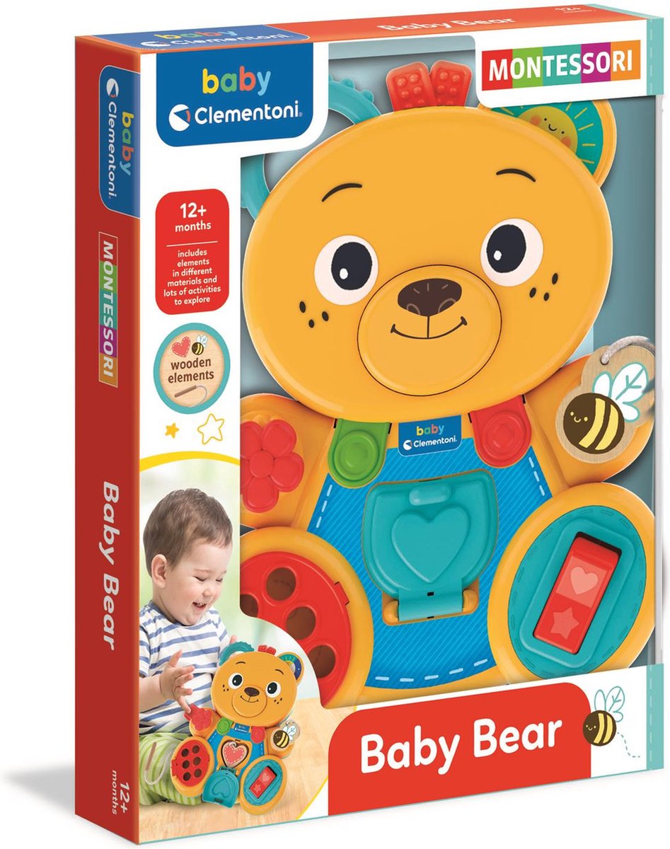 Clementoni Montessori bébé ours occupé