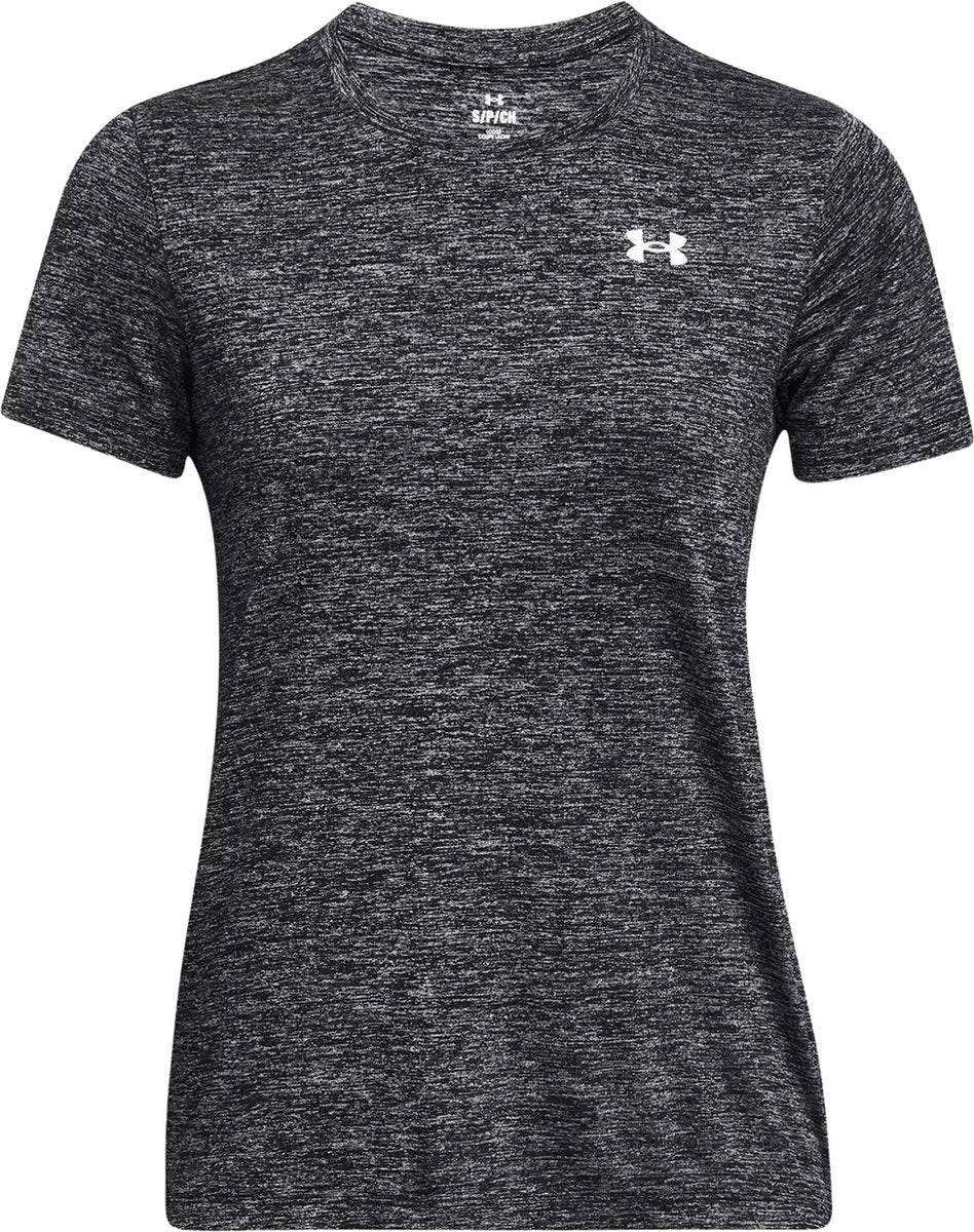 Under armour tech ssc - t-shirt de sport femme twist - noir - blanc