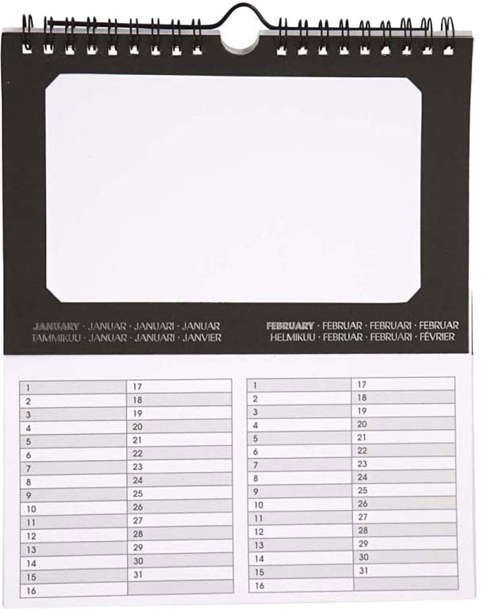 Calendrier d'anniversaire artisanal