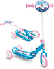Timbre rose pliant trois roues scooter patins contrôle