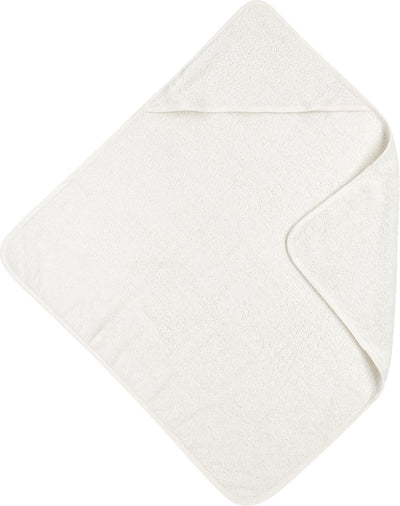 Cape de bain Meyco baby uni - tissu éponge - blanc cassé - 75x75cm