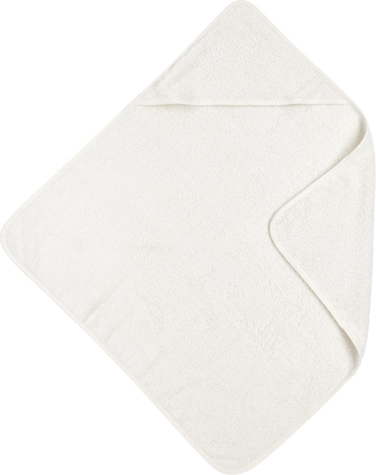Cape de bain Meyco baby uni - tissu éponge - blanc cassé - 75x75cm